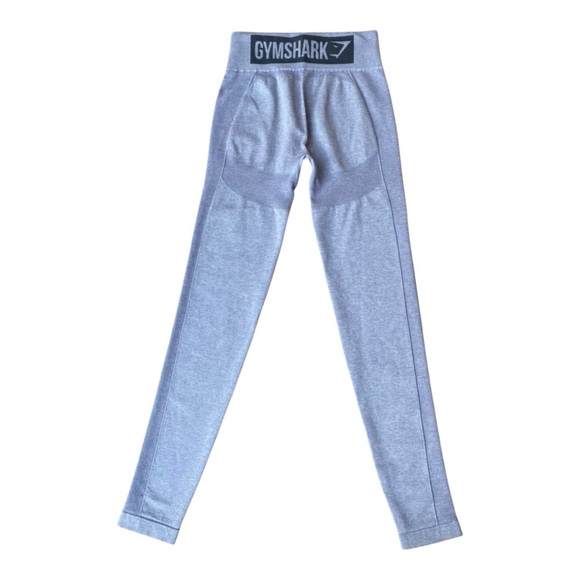 Gymshark Butt-Lifting Grey Seamless Leggings – High-Waist Sculpt & Snatch | SZS - Picture 3 of 3